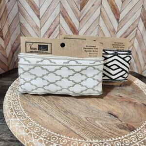 NWT Vatican Homes Woven Set of 2 Geometric‎ Decorative Upholstery Trim